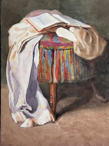 Ancienne aquarelle signée - aquarelle,