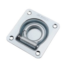 Attache d'ancrage au sol pour remorque fourgon avec anneau en D intégré en aci