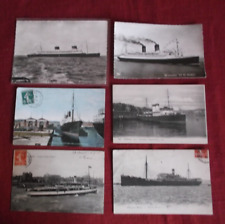6 CPA MARINE PAQUEBOTS  LIBERTE  ILE DE FRANCE   LE VERSAILLESAMIRAL NIELLY