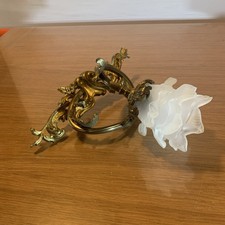 Applique murale en bronze tulipes en pattes de verre RefM