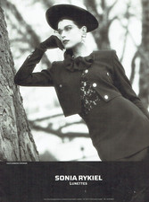 publicité Advertising  1022  1988  Sonia Rykiel   lunettes D. Issermann