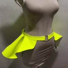 Femme Simili Cuir Verni Jupe