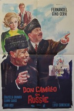 "DON CAMILLO EN RUSSIE" Affiche 1965 (COMENCINI / FERNANDEL, Gino SERVI) 60x80cm