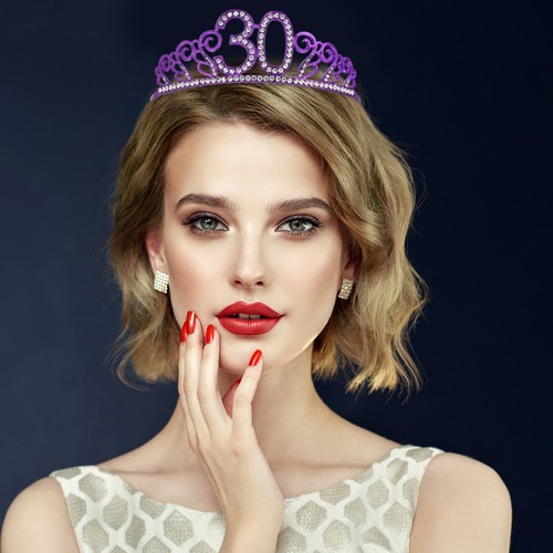 Tiare anniversaire diadème - d'anniversaire,