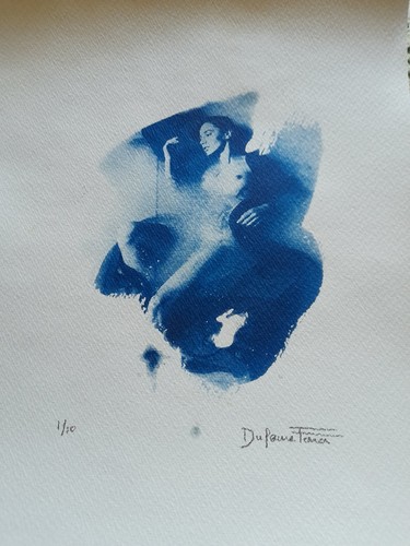 Cyanotype art 20x25 - cyanotype, d'art/nu/