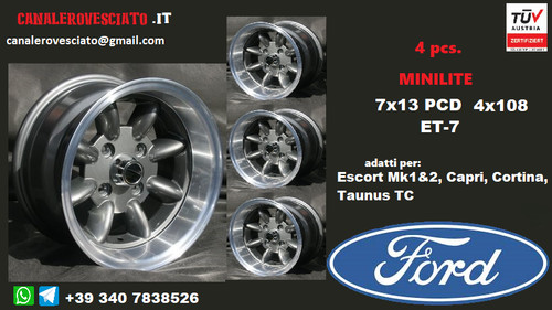 Jantes minilite pouces - 7x,