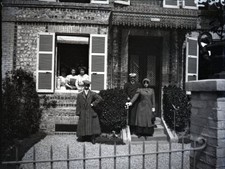 Automobilistes 1910 - Villa Le Bégonia Etretat Grand Négatif - FD 384