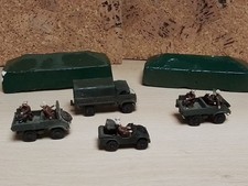 ECHELLE HO. SCENE DIORAMA MILITAIRE VEHICULES ET TENTES (A)