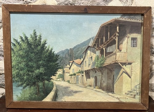 Ancienne huile sur panneau
