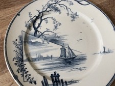 Ancienne Assiette Gien Médaille d'Or Marines Voilier 5