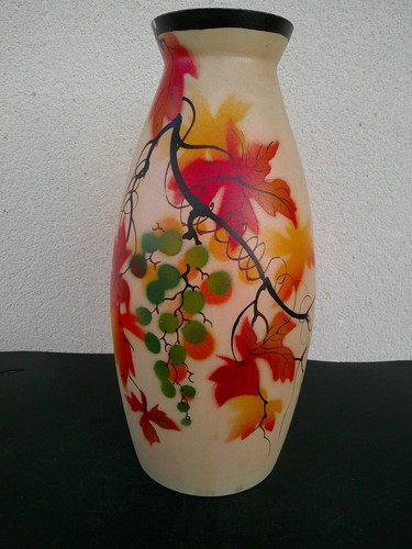 Vase art deco decor peint - vase,