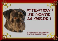 PLAQUE DE GARDE CANE CORSO