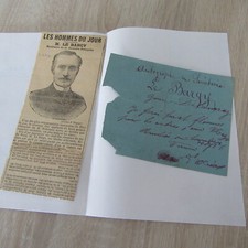 BILLET SPECTACLE DEDICACE CHARLES LE BARGY