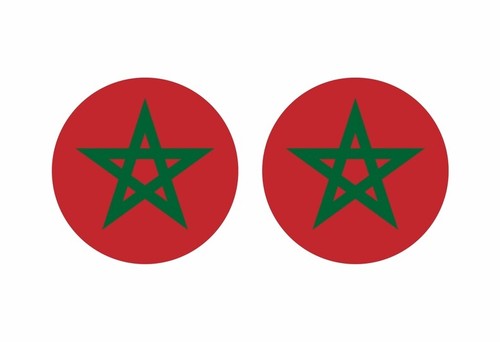 Autocollant sticker rond - 2x,