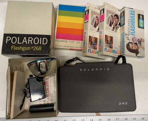 Vintage polaroid land camera - polaroid,