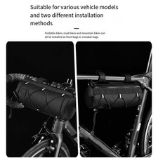 Sacoche de guidon de v??lo ??tanche 600D avec bandouli??re convient ?? la plupar