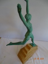 Art Deco Large Female Dancer by Fayral "Olympie" Max Le verrier.