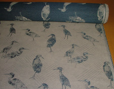 Tissu Jacquard Motif Oiseaux