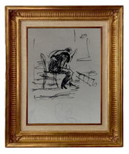 CHARLES KIFFER (1902-1992) SCENE DE GUITARE FLAMENCO VERS 1950 (337)