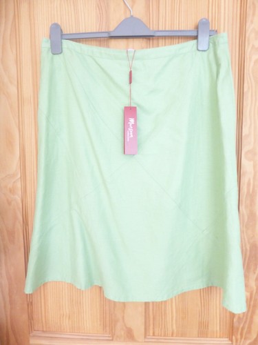 Monsoon jupe lin vert - -,