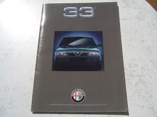 Catalogue publicitaire Alfa roméo 33 1988 26 pages brochure prospectus Boxer QV