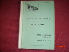 MANUEL  UTILISATION   SEMOIR  BETTERAVES  GILLES  B 6 - B 12 - B 18