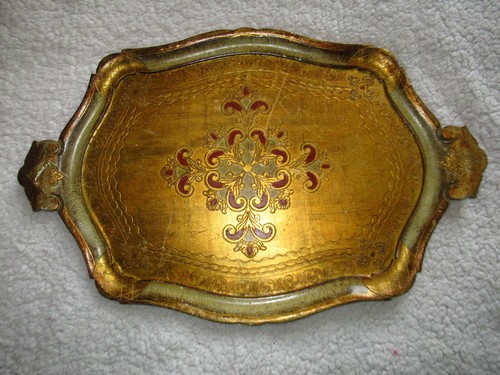 Ancien plateau florentin bois - ancien,