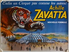 Affiche Cirque ACHILLE ZAVATTA