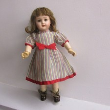 original G.L. : robe pour poupée Bleuette MILLE RAIES période 1939