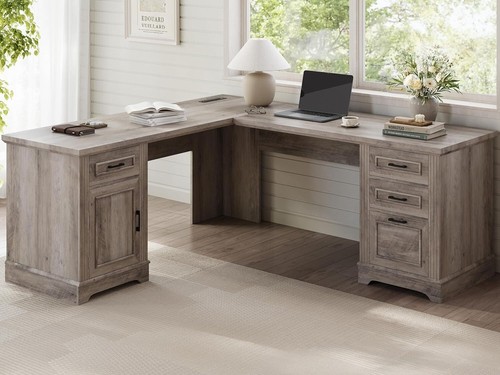 Farmhouse shaped desk - l,