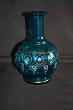 Carafe émaillée ancienne bleue