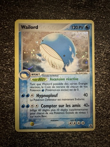 Wailord holo pokémon 14 92 - holo,