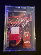 MAILLOT HAKEEM OLAJUWON 2022-23 FUSION GAME OCCASION SWATCH HOUSTON ROCKETS-