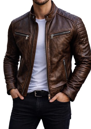 Veste cafe racer cuir - racer,