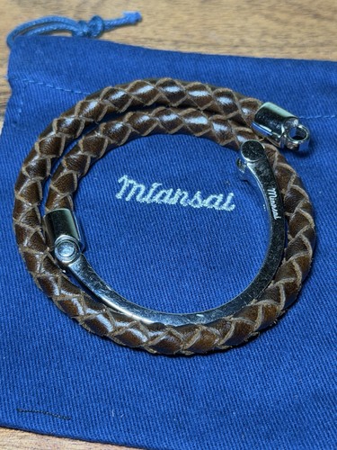 Miansai brown braided - braided, leather