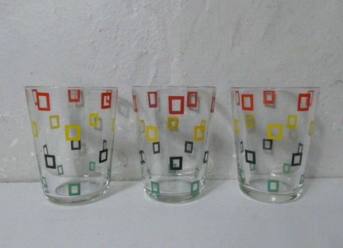 Verres vintage multicolores - verres,
