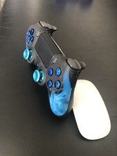 Ps4 pro blue flames custom modded controller