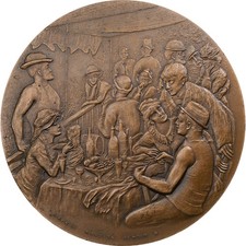 France, Médaille, Le Déjeuner des canotiers, Auguste Renoir, n.d. (1976)