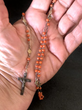 Chapelet en Corail Orange et