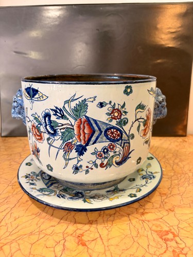 Cache pot gien son plat - gien,