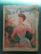 tf030 mon ouvrage N°6 - 1949 - mode vintage - femme au jardin