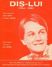 CLAUDE FRANCOIS LOT x 4 PARTITIONS ORIGINALES ANNEES 60-70'S /+ RARE +