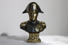 Vintage petit buste en métal de Napoléon