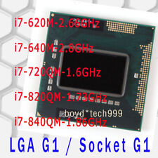 Intel Core i7 i7-620M i7-640M i7-720QM i7-820QM i7-840QM Socket G1 CPU Processor