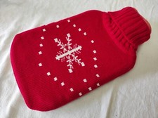 Bouillotte en caoutchouc avec