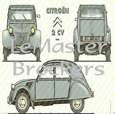 CITROEN 2cv 59 - Poster