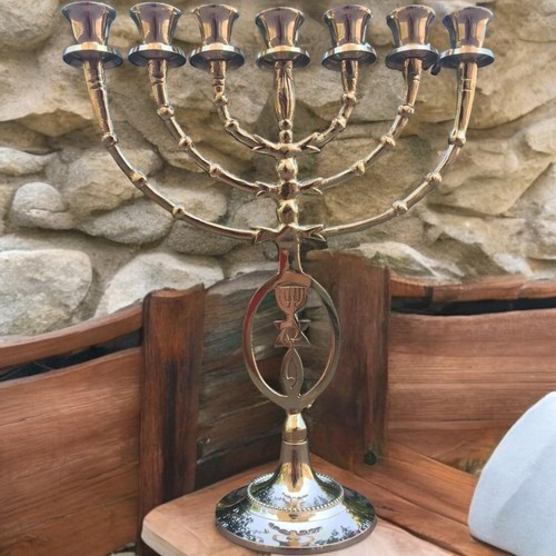 Bougeoir vintage menorah - vintage, 12"
