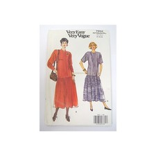 PATRON COUTURE ROBE VOGUE 7852 TAILLE 14-16-18