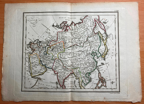 Carte géographique xviiie - carte,