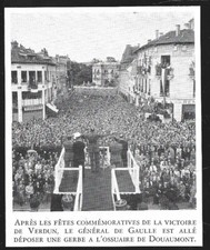 1948  -- DISCOURS DU GENERAL DE GAULLE A VERDUN . 4A452